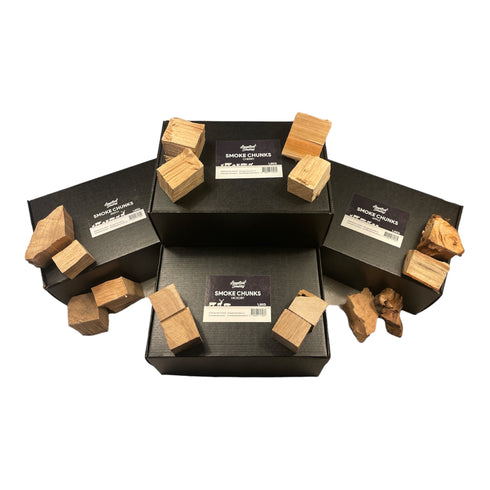 Chunks - Beuken ,Hickory, Appel en Kers (4 x 1.5KG)